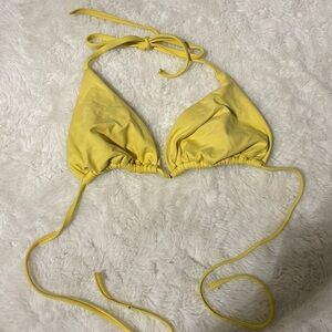 Yellow bikini top